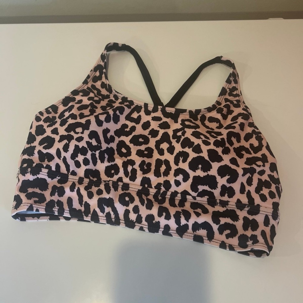 Leopard Print bikini top size small brand new